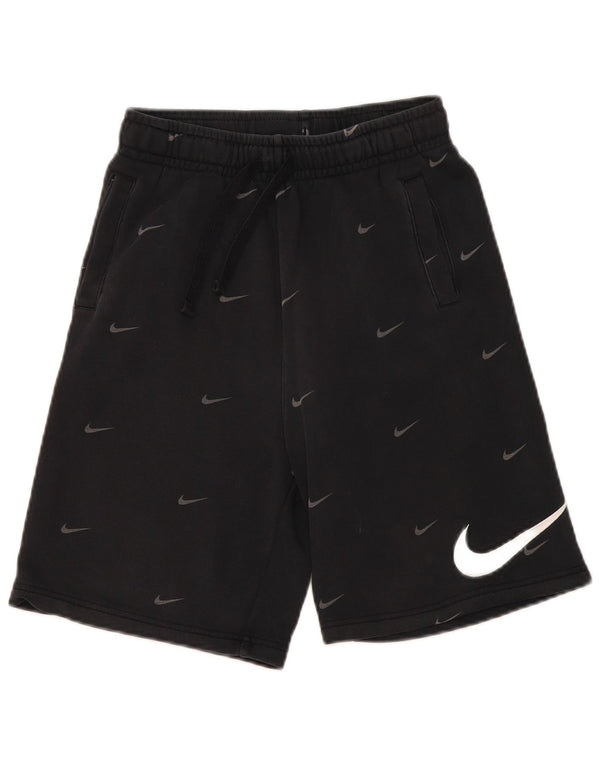 Shorts esportivos Nike Boys Graphic Standard Fit 13-14 anos XL preto algodão