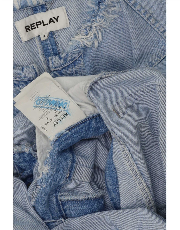Macacão jeans feminino Replay UK 10 algodão azul pequeno