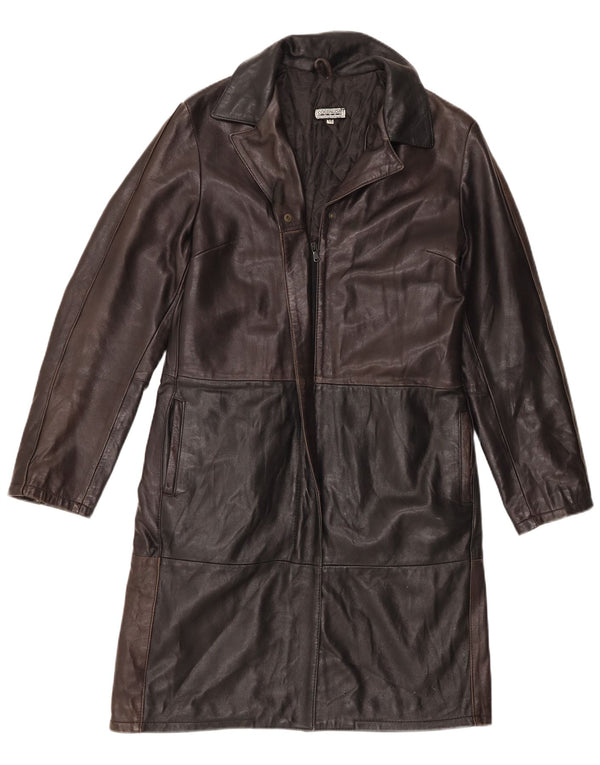 Casaco de couro feminino Coconuda IT 46 grande couro marrom