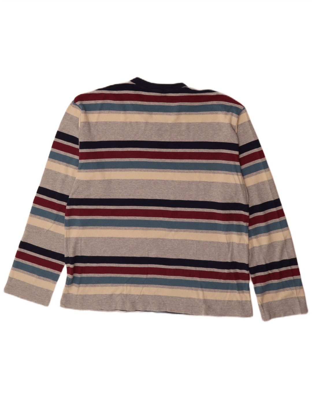 Fila Mens Top Manga Longa XL Algodão Listrado Multicolorido
