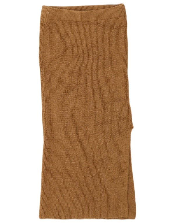 Topshop Womens Knit Skirt Small W26 Brown Acrylic