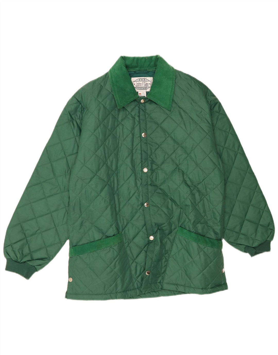 Jaqueta acolchoada feminina JOHN F GEE IT 42/43 poliamida verde médio