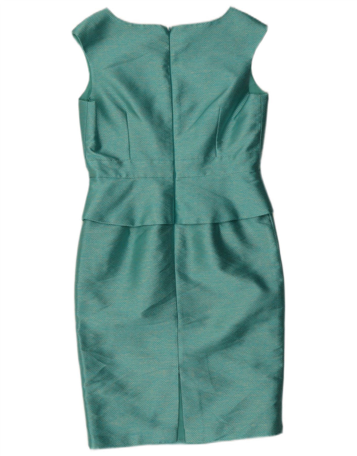 Conjunto feminino de 2 peças US 8 poliéster turquesa médio