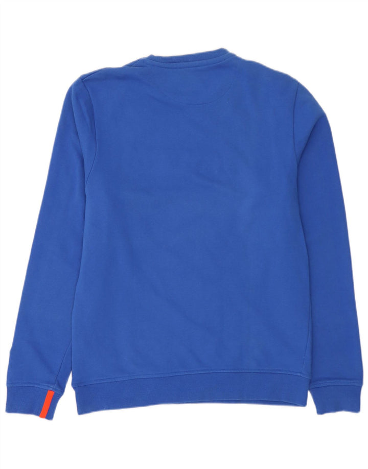 Suéter gráfico masculino Nautica grande algodão azul