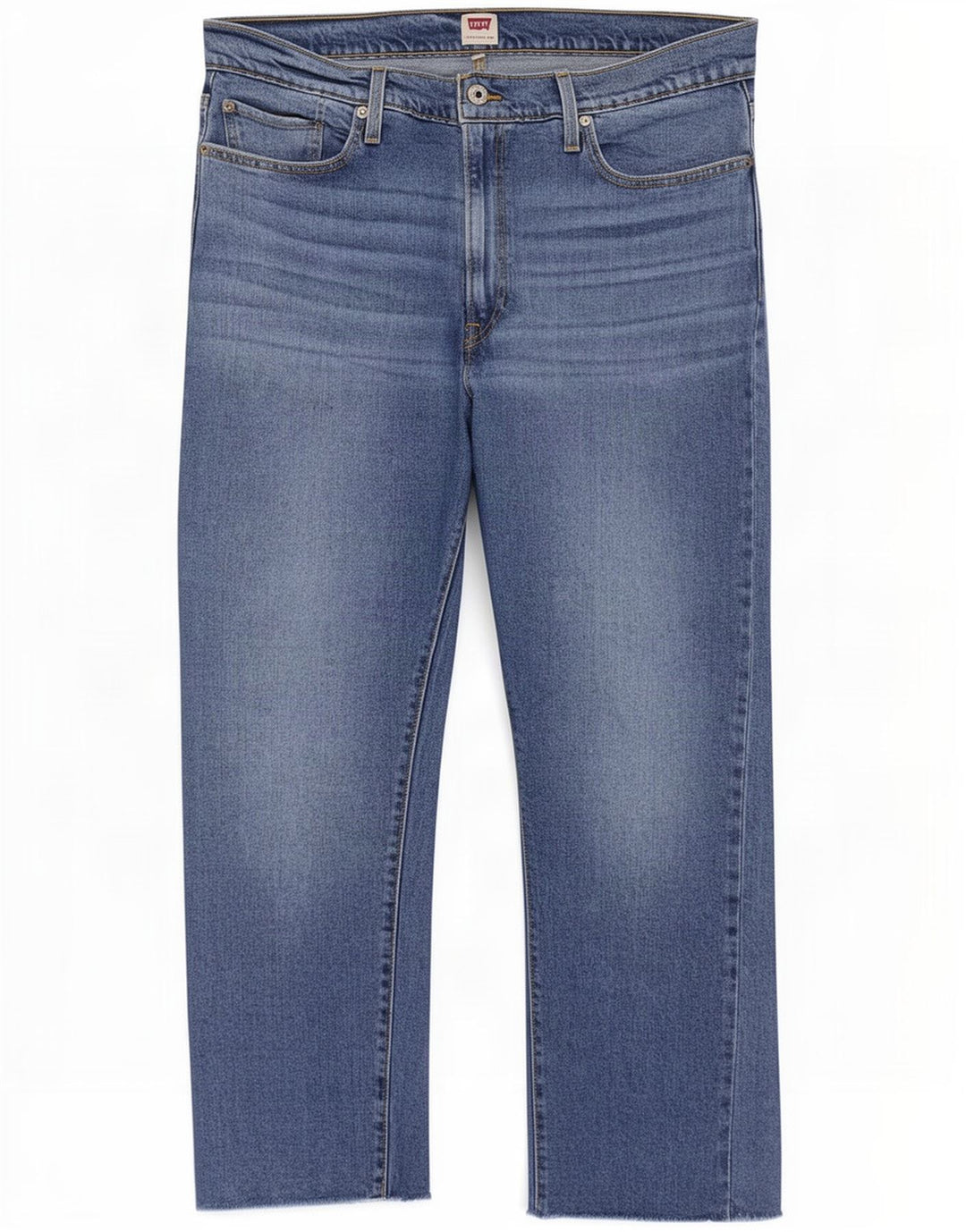 Jeans retos femininos Levi's W34 L27 algodão azul