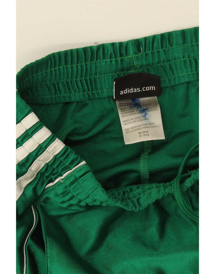 Shorts esportivos Adidas meninos 10-11 anos poliéster verde médio