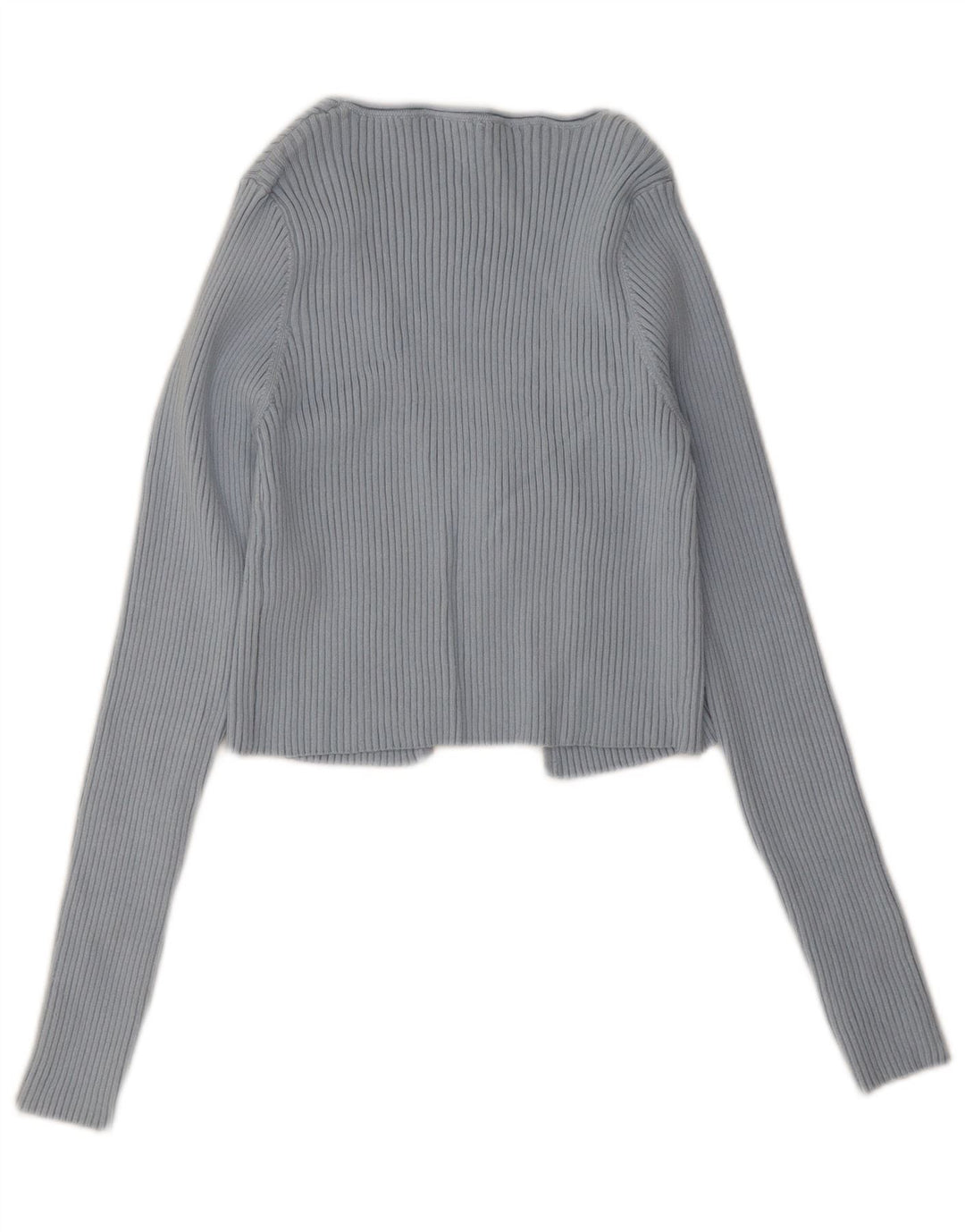 Zara Womens Bolero Jumper UK 12 Poliéster Azul Médio