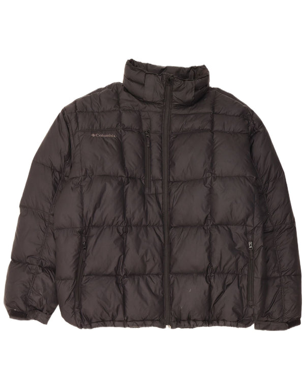 Jaqueta Columbia Masculina Acolchoada UK 44 2XL Preto Nylon