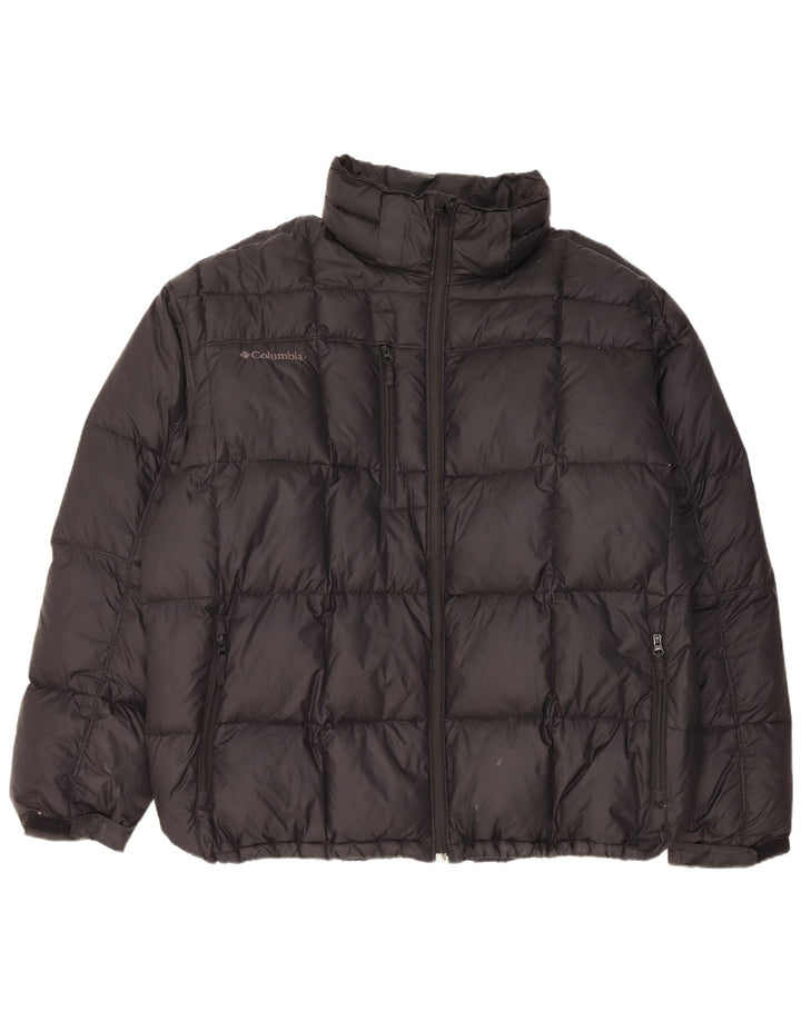 Jaqueta Columbia Masculina Acolchoada UK 44 2XL Preto Nylon