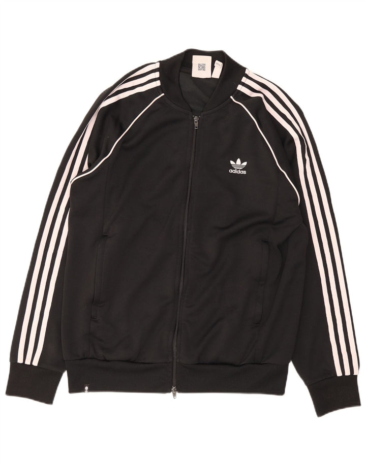 Adidas Mens Treino Top Jaqueta Grande Poliéster Preto