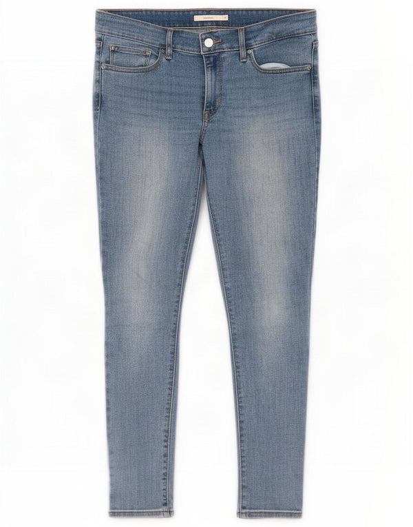 Levi's Womens 711 Skinny Jeans W31 L30 Blue Cotton