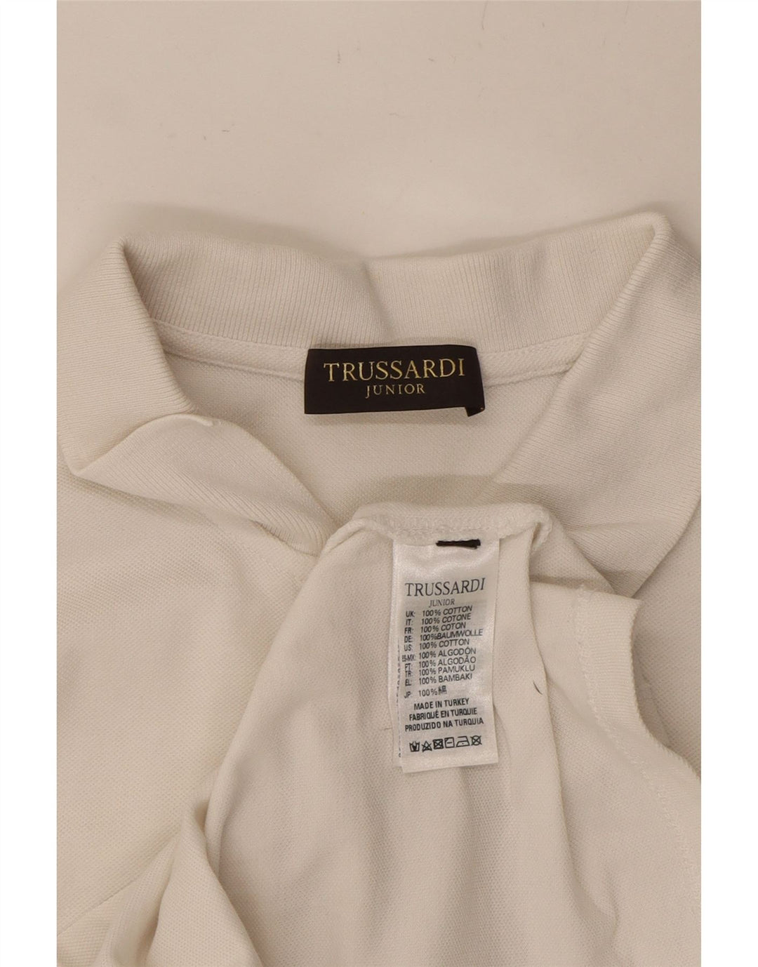 Polo TRUSSARDI Menino 15-16 Anos Algodão Branco