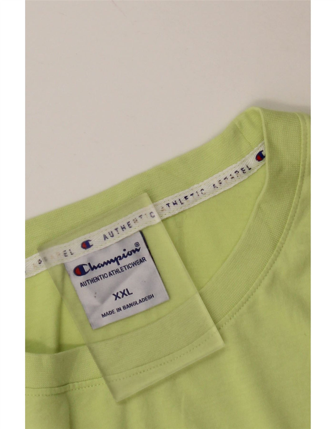 Camiseta gráfica masculina CHAMPION Top 2XL algodão verde