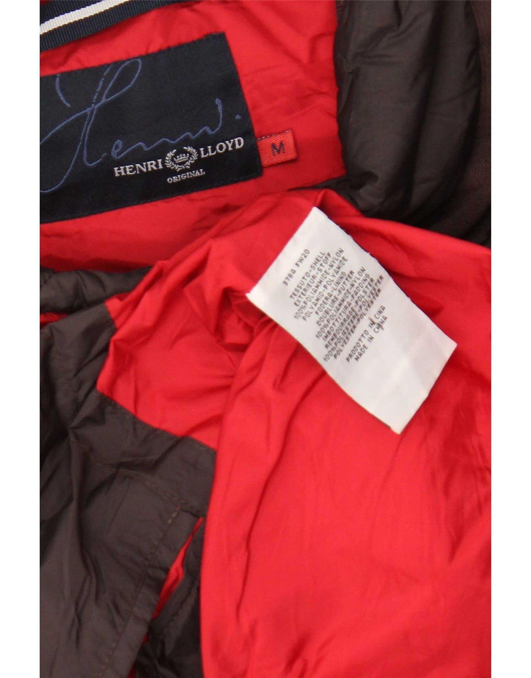 Jaqueta acolchoada masculina Henri Lloyd UK 38 poliamida marrom médio