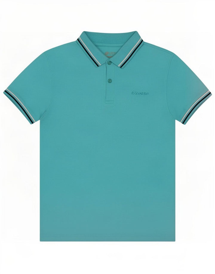 Camisa polo masculina Lotto azul médio