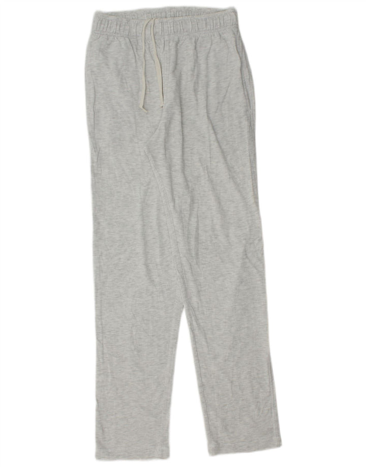 Calça de treino masculina Marks & Spencer algodão cinza médio