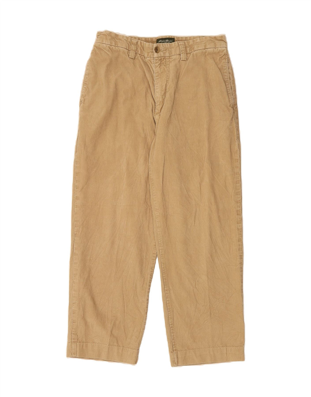 EDDIE BAUER Mens Classic Fit Corduroy Trousers W33 L27 Beige Cotton Vintage Eddie Bauer and Second-Hand Eddie Bauer from Messina Hembry 