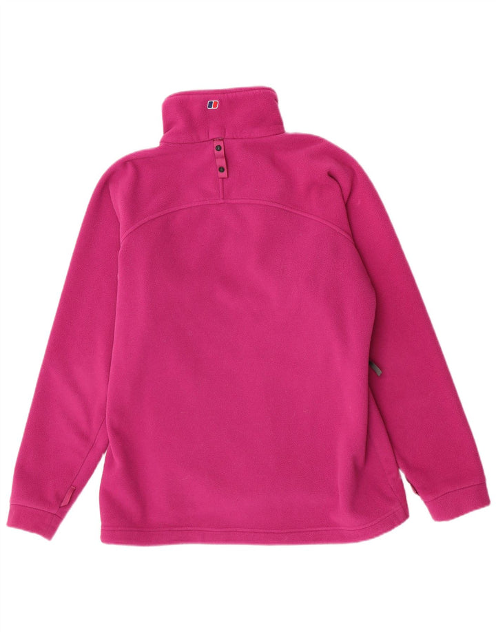 Jaqueta de lã feminina Berghaus UK 14 grande poliéster rosa