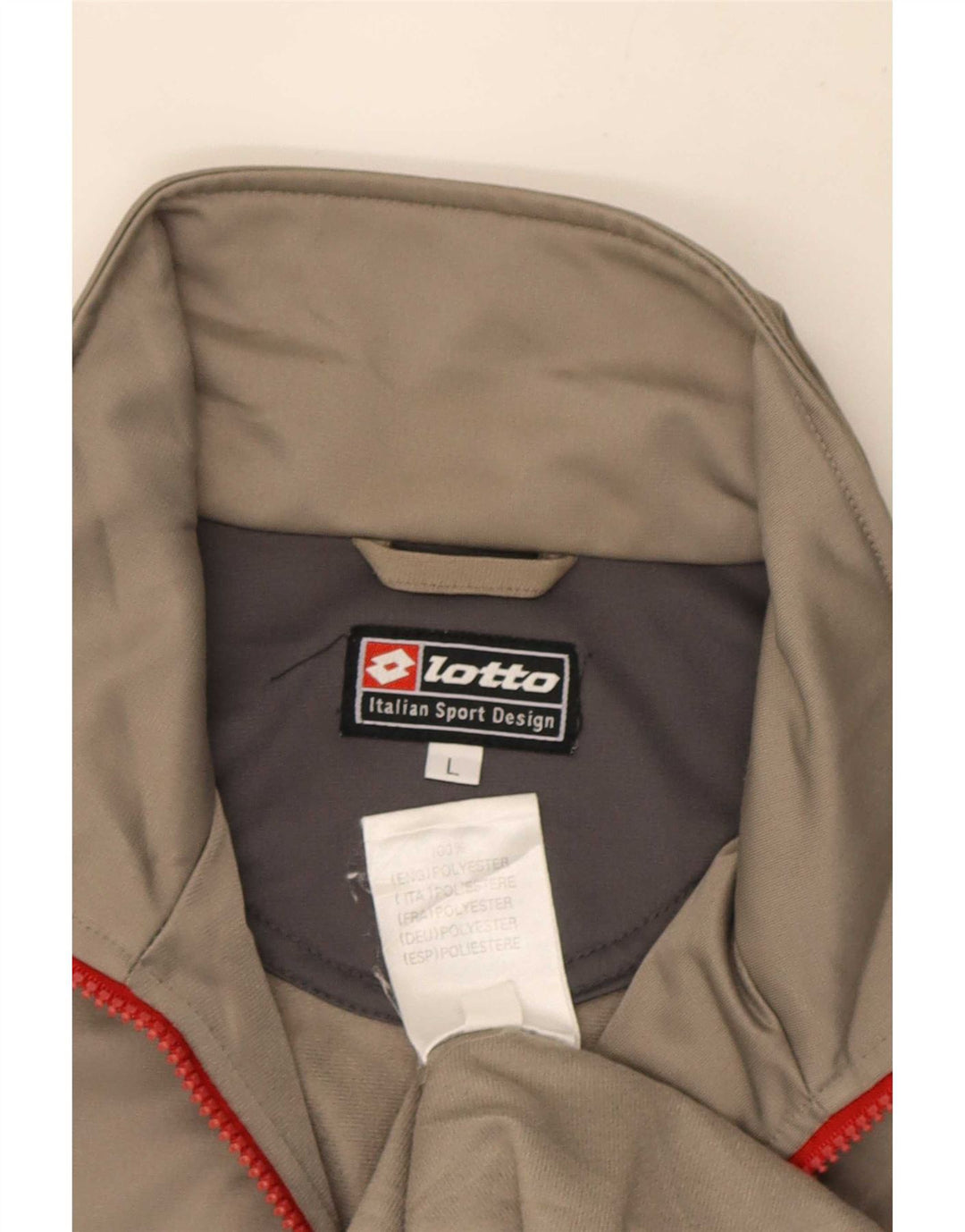 Jaqueta de Agasalho Masculina Lotto Top Tamanho Large Cinza Poliéster