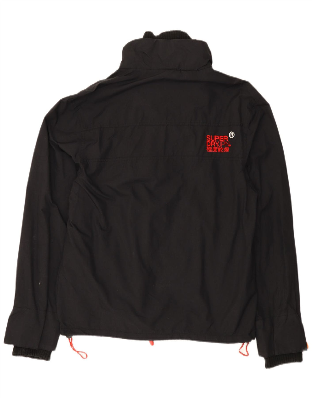 Jaqueta corta-vento feminina Superdry Windcheater Graphic UK 16 grande preta