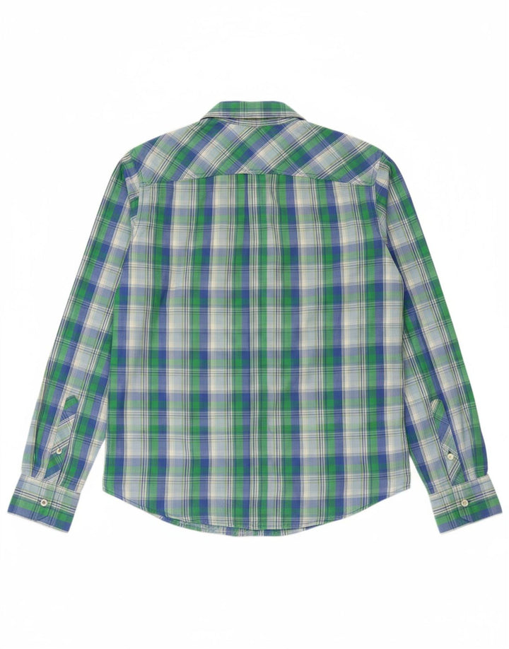 Camisa masculina TOMMY HILFIGER grande algodão xadrez multicolorido