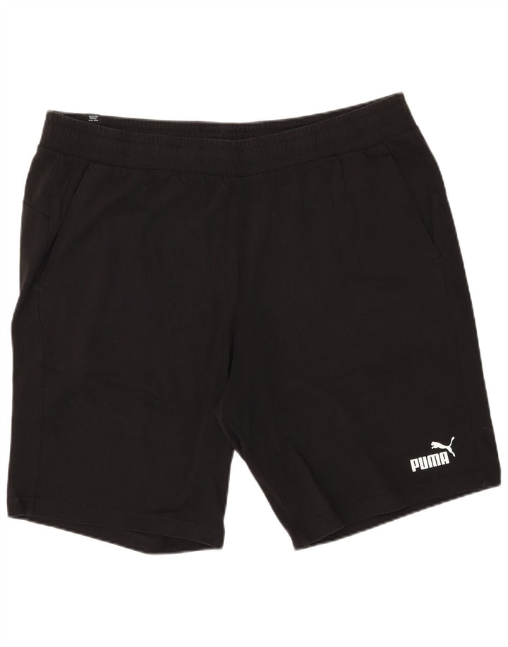 Shorts esportivos masculinos Puma 2XL algodão preto