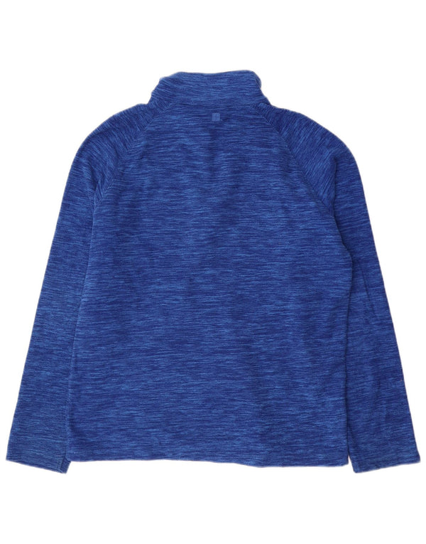 Poliéster salpicado azul pequeno da ligação em ponte de lã do pescoço do fecho de correr dos homens do armazém da montanha