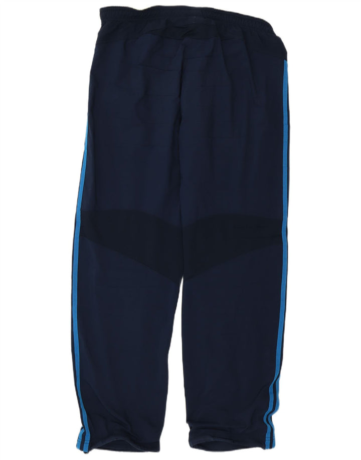 Calça de treino masculina Adidas Climacool grande poliéster azul marinho