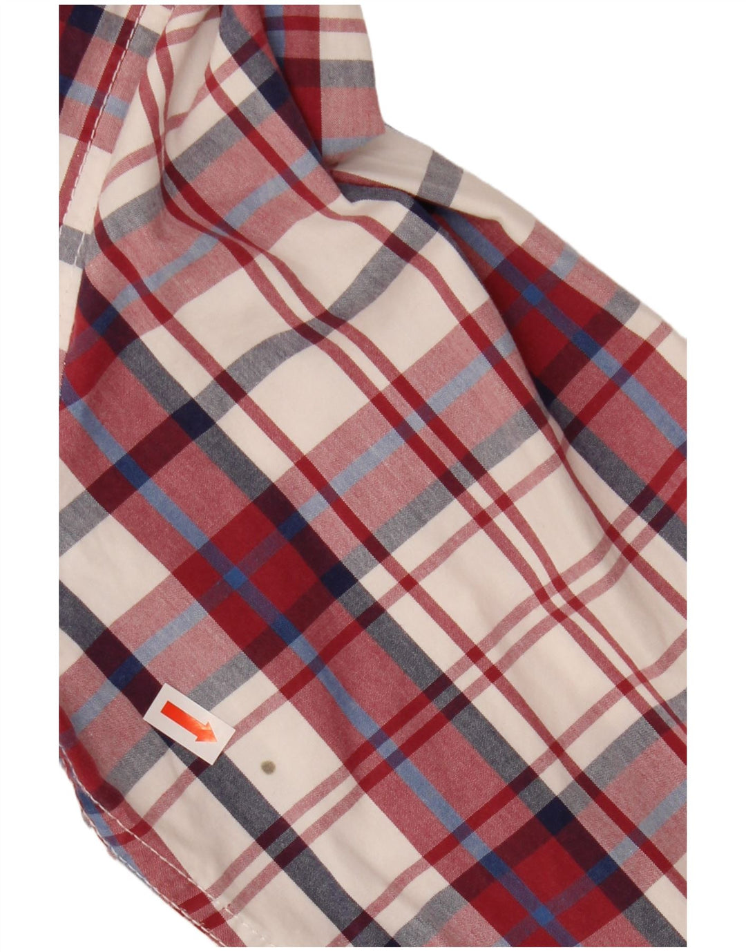 Camisa masculina Superdry grande xadrez vermelho algodão