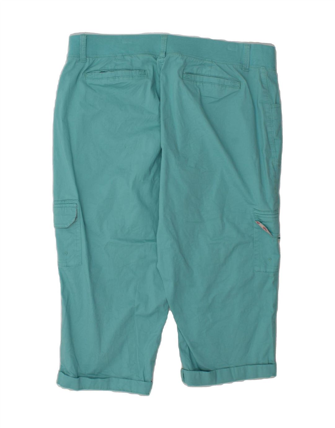 LEE Womens Relaxed Fit Capri Cargo Trousers US 18 2XL W38 L22 Turquoise Vintage Lee and Second-Hand Lee from Messina Hembry 