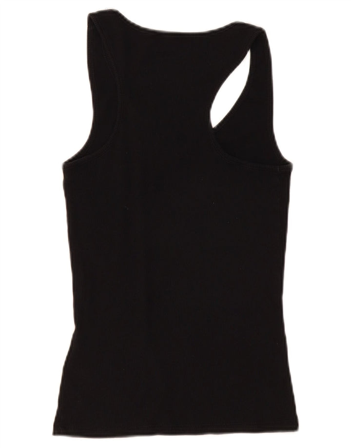 Colete feminino Guess com estampa gráfica UK 12 algodão preto médio