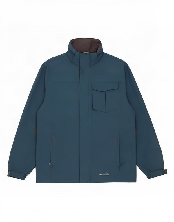 Jaqueta corta-vento masculina Mountain Warehouse UK 38 azul marinho médio