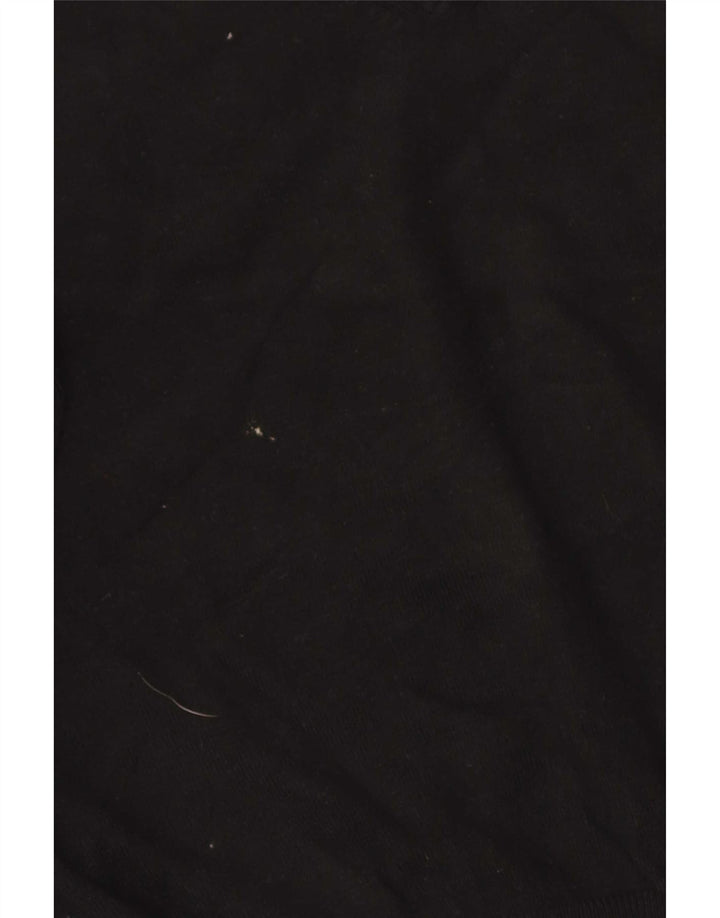 Suéter feminino Marks & Spencer com decote em V Reino Unido 14 viscose preta média