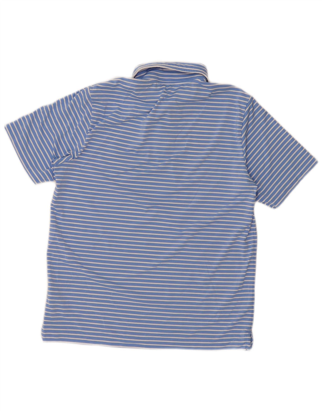 VINEYARD VINES Camisa polo masculina 15-16 anos grande poliéster listrado azul