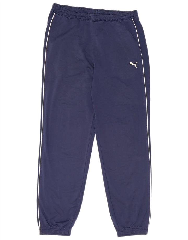 Calça de treino masculina Puma Joggers grande azul marinho