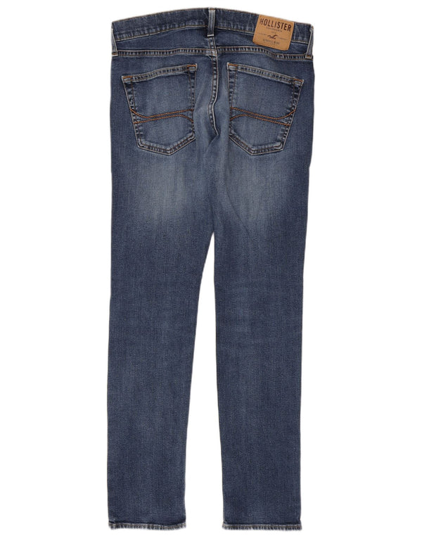 Hollister Mens Jeans Skinny W32 L32 Azul Algodão