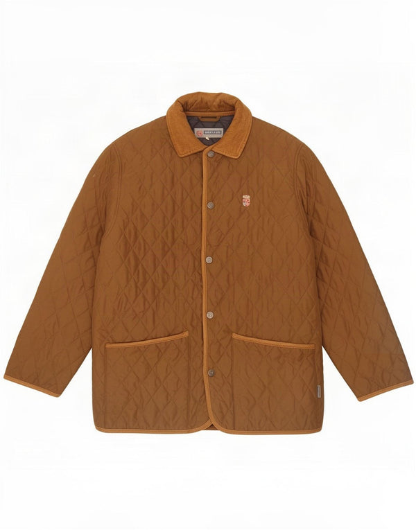 Jaqueta acolchoada masculina Armata Di Mare IT 48 poliéster marrom médio