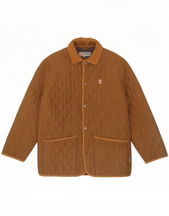Jaqueta acolchoada masculina Armata Di Mare IT 48 poliéster marrom médio