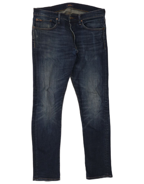 Polo Ralph Lauren Masculino Slim Jeans W32 L32 Azul Marinho Algodão