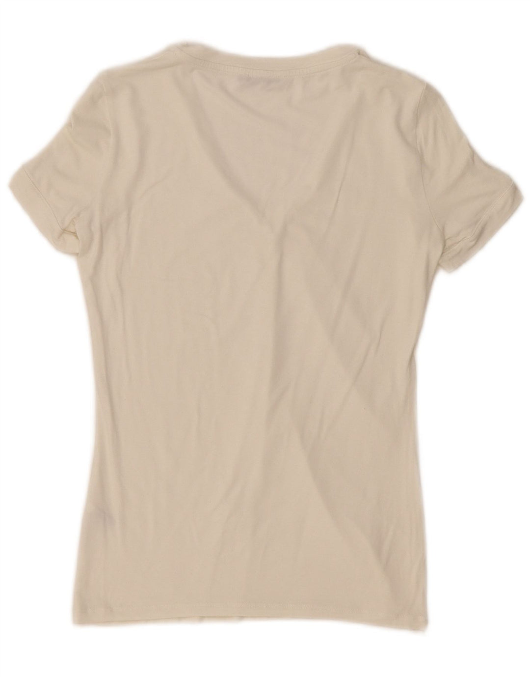 Marella Camiseta Feminina Top UK 10 Pequena Off White