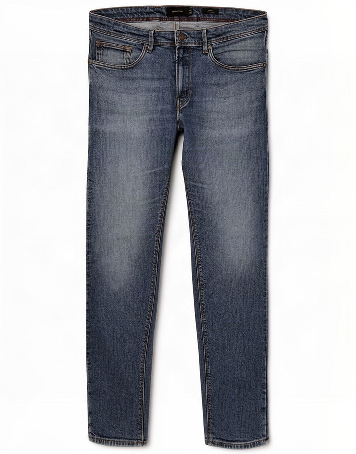Jeans Slim Masculino Massimo Dutti EU 42 Grande W32 L31 Azul