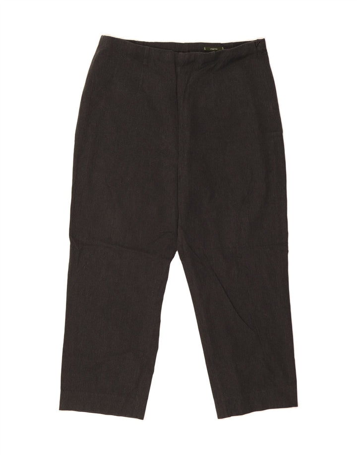 EDDIE BAUER Womens Stretch Straight Suit Trousers US 16 2XL W38 L25 Grey Vintage Eddie Bauer and Second-Hand Eddie Bauer from Messina Hembry 