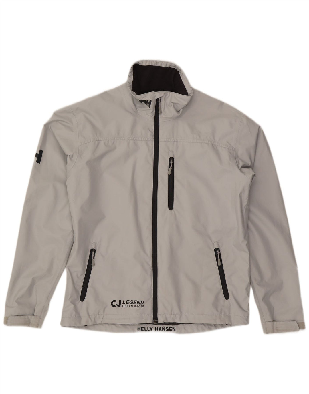 Jaqueta de chuva masculina Helly Hansen Graphic UK 40 poliéster cinza grande