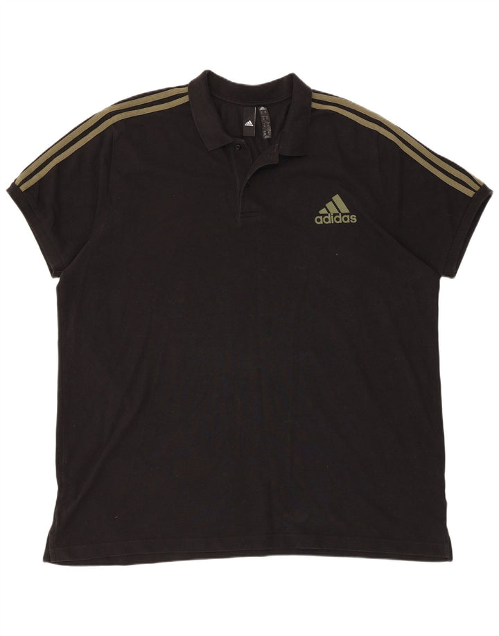 Camisa polo masculina Adidas 3XL preta