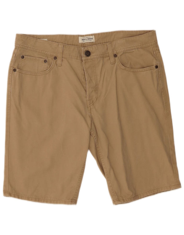 Jack & Jones Mens Casual Shorts Grande W36 Algodão Bege