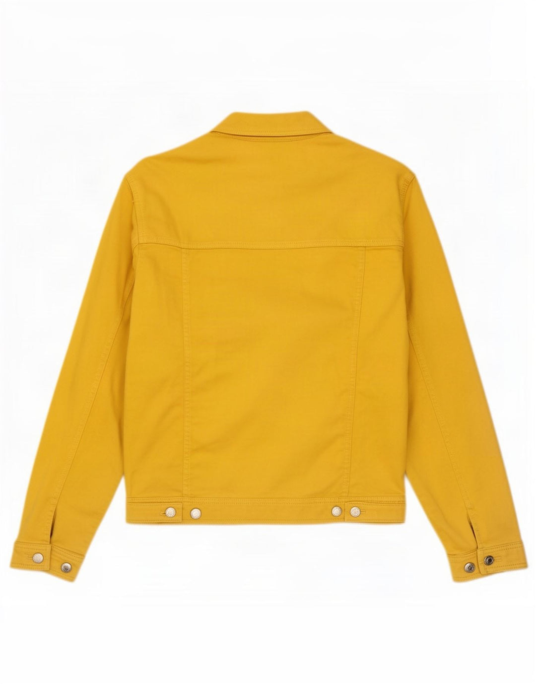 Jaqueta jeans masculina Zara UK 36 pequeno algodão amarelo