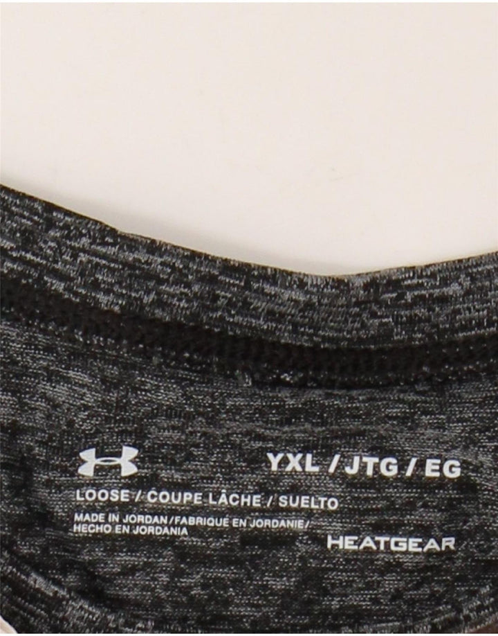 Camiseta gráfica UNDER ARMOUR para meninas Heat Gear 13-14 anos XL cinza