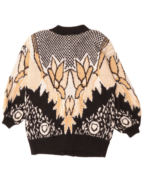 Vintage Womens Cardigan Sweater UK 20 2XL Multicoloured Floral