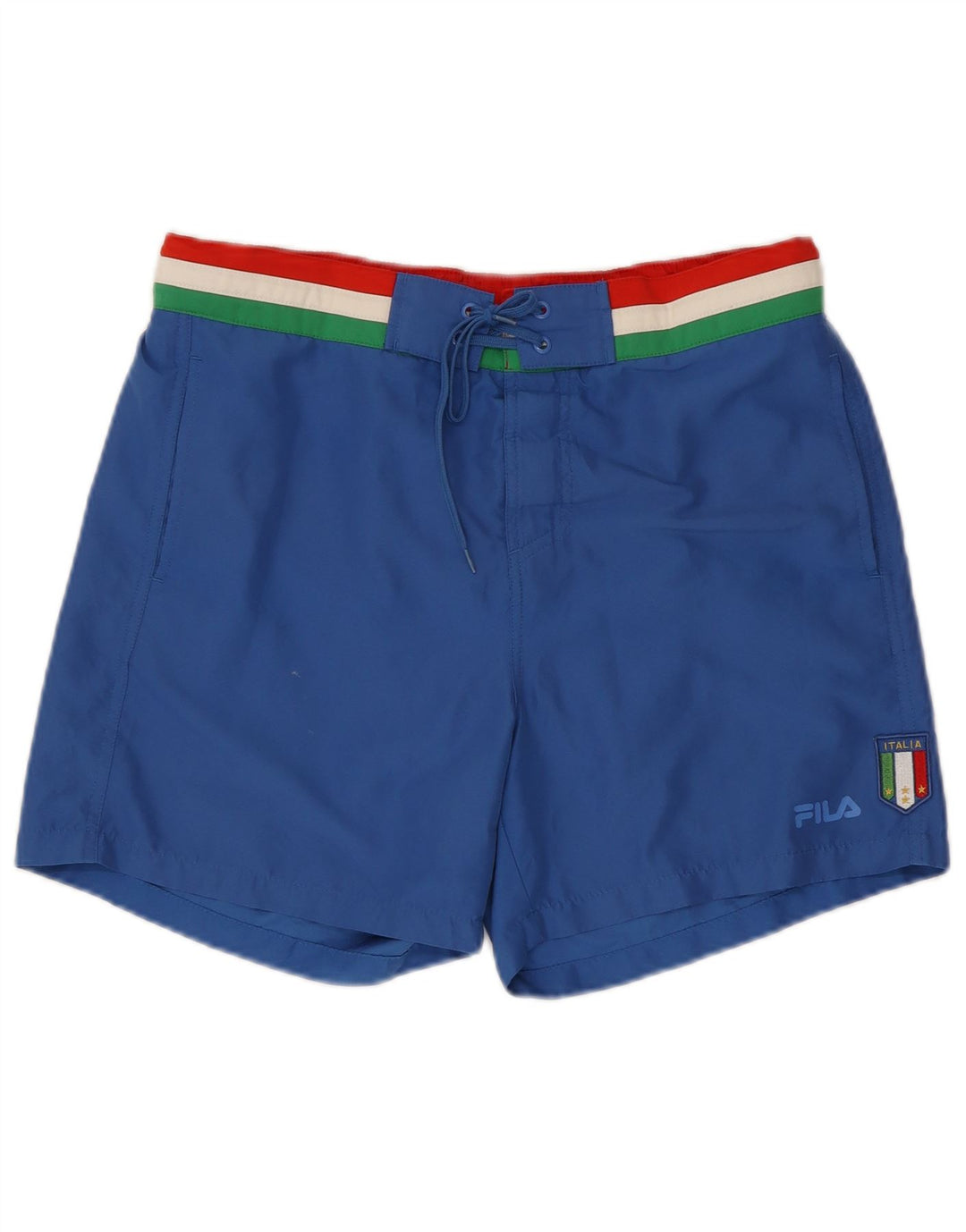 Shorts de natação masculino Fila grande azul colorblock poliéster