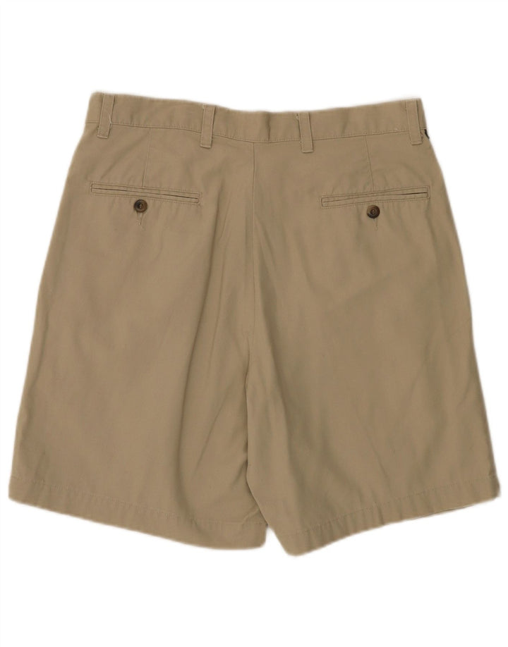DOCKERS Masculino Pegged Chino Shorts W33 Algodão Bege Médio